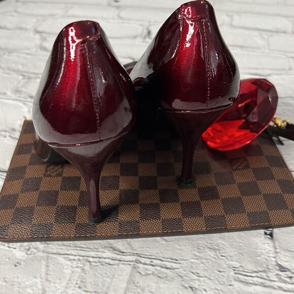 Red patent BCBG generation heels with peep toe - Picture 7 of 7